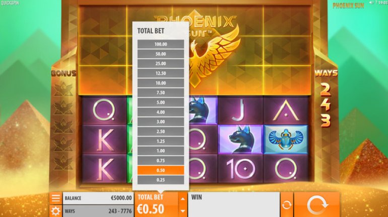 Phoenix Sun slot machine